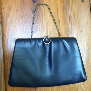 2 for $25 - Vintage Navy Clutch Purse